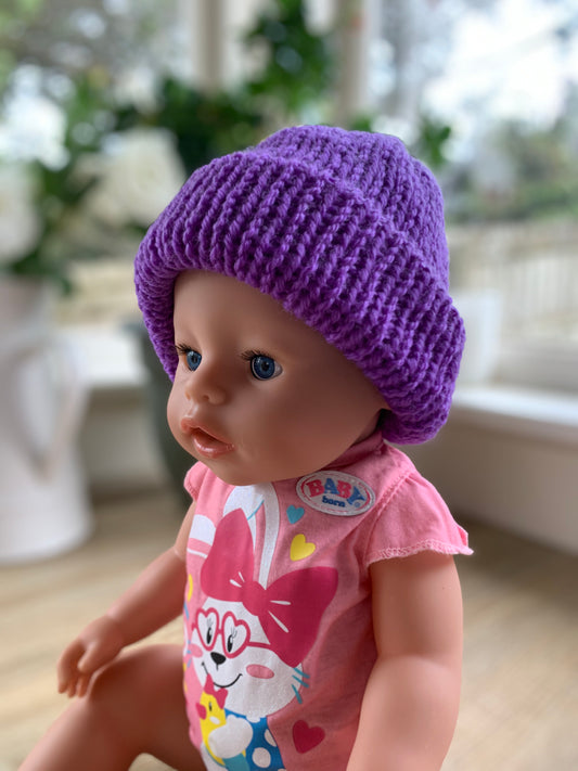Baby beanie - Electric purple