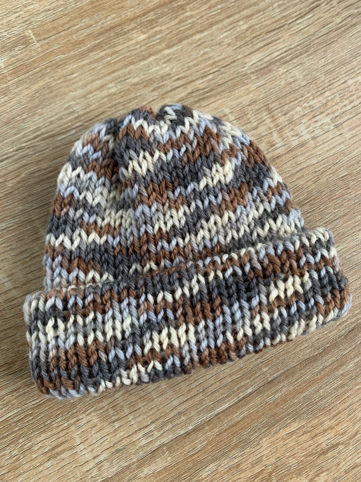 Baby beanie - Brown marled